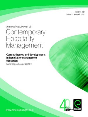 cover image of International Journal of Contemporary Hospitality Management, Volume 19, Issue 3